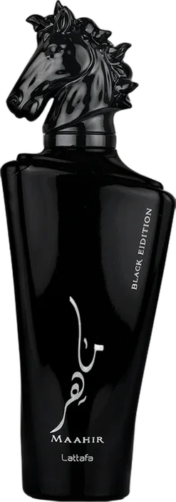 Frasco de Maahir Black Edition de Lattafa